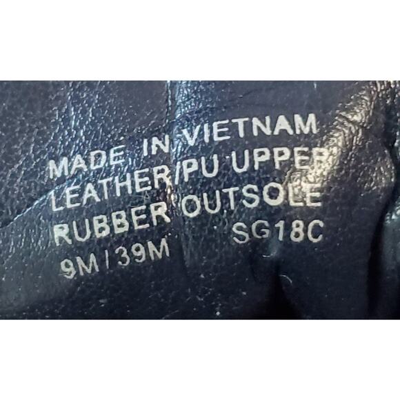 Michael Kors MK Logo Trainer Sneakers Slip On Black White Mixed Media Jogger - Picture 7 of 7